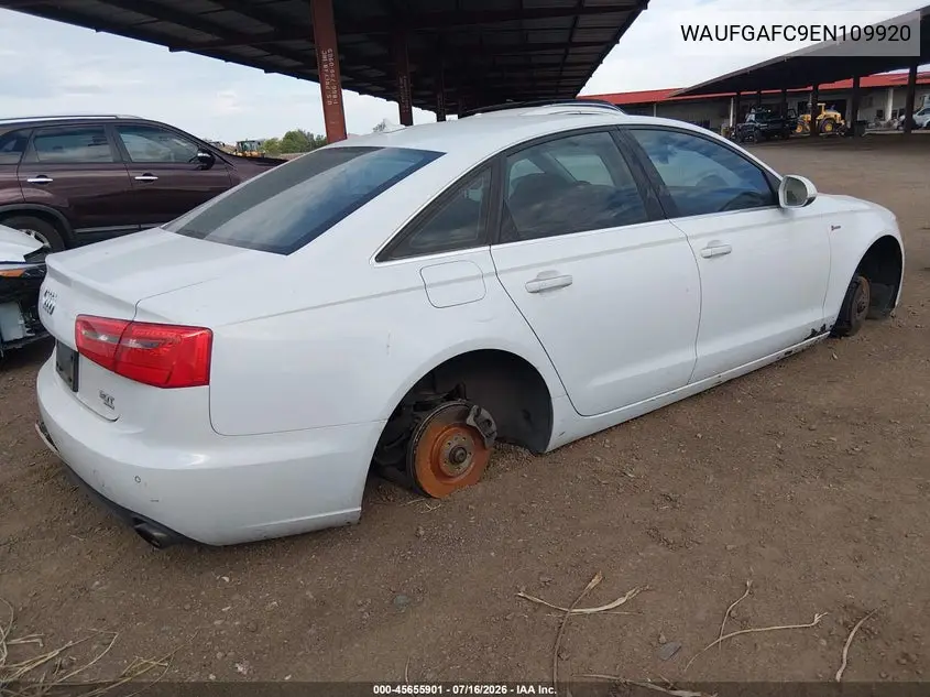 2014 Audi A6 3.0T Premium Plus VIN: WAUFGAFC9EN109920 Lot: 45655901