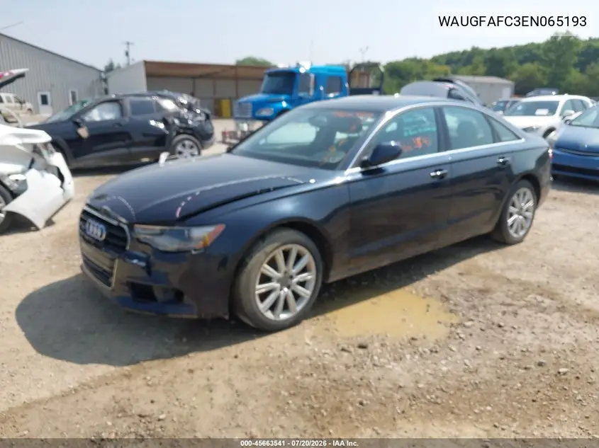 2014 Audi A6 2.0T Premium VIN: WAUGFAFC3EN065193 Lot: 45663541