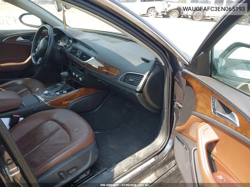 2014 Audi A6 2.0T Premium VIN: WAUGFAFC3EN065193 Lot: 45663541
