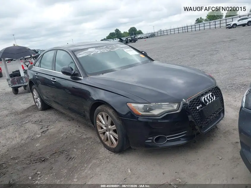 2015 Audi A6 2.0T Premium VIN: WAUGFAFC5FN020015 Lot: 45398801