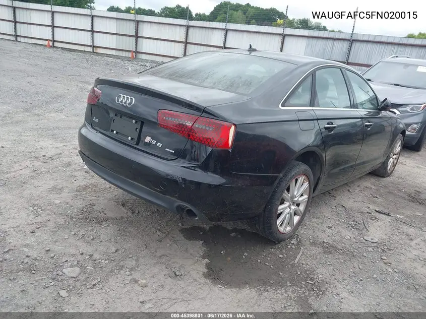 2015 Audi A6 2.0T Premium VIN: WAUGFAFC5FN020015 Lot: 45398801