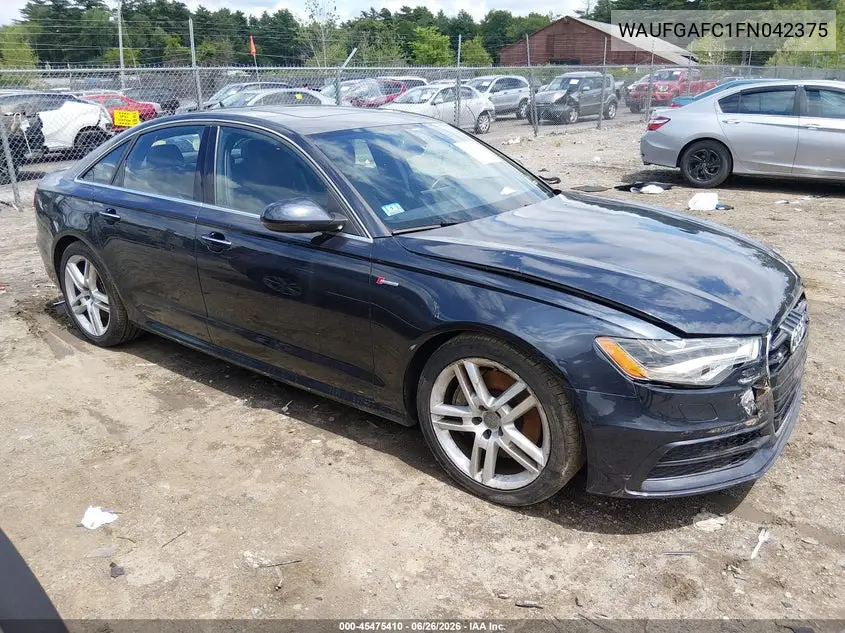 2015 Audi A6 3.0T Premium Plus VIN: WAUFGAFC1FN042375 Lot: 45475410