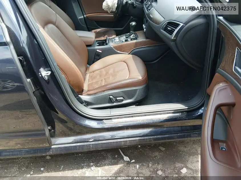 2015 Audi A6 3.0T Premium Plus VIN: WAUFGAFC1FN042375 Lot: 45475410