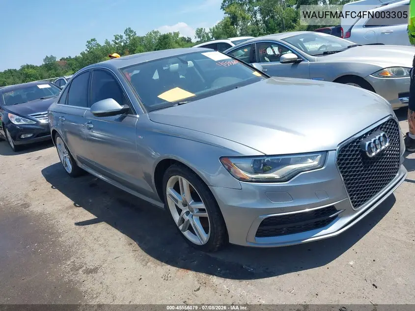 2015 Audi A6 3.0 Tdi Premium Plus VIN: WAUFMAFC4FN003305 Lot: 45556079