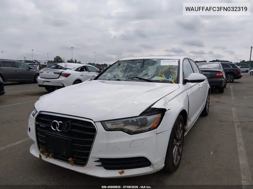 2015 Audi A6 2.0T Premium VIN: WAUFFAFC3FN032319 Lot: 45569928