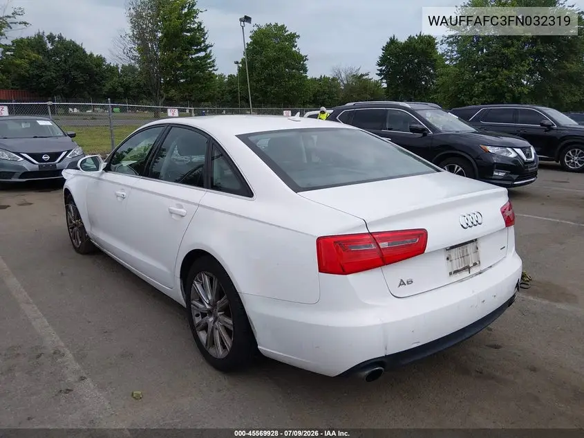 2015 Audi A6 2.0T Premium VIN: WAUFFAFC3FN032319 Lot: 45569928