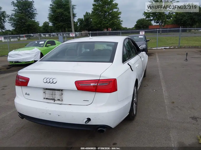 2015 Audi A6 2.0T Premium VIN: WAUFFAFC3FN032319 Lot: 45569928