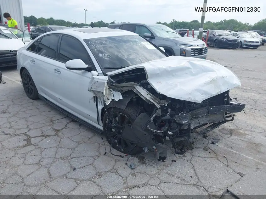 2015 Audi A6 3.0T Premium Plus VIN: WAUFGAFC5FN012330 Lot: 45582799