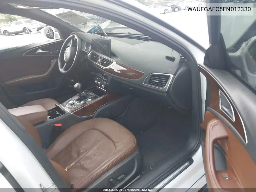 2015 Audi A6 3.0T Premium Plus VIN: WAUFGAFC5FN012330 Lot: 45582799