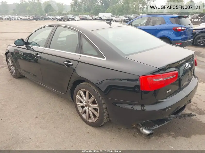 2015 Audi A6 2.0T Premium VIN: WAUGFAFC5FN007121 Lot: 45642438