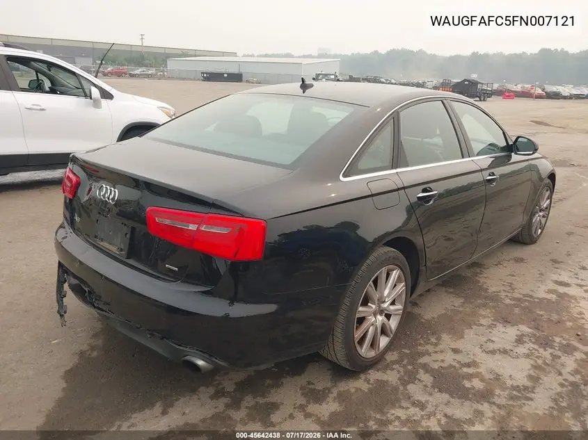 2015 Audi A6 2.0T Premium VIN: WAUGFAFC5FN007121 Lot: 45642438