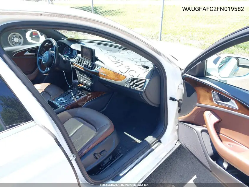 2015 Audi A6 2.0T Premium VIN: WAUGFAFC2FN019582 Lot: 45646237