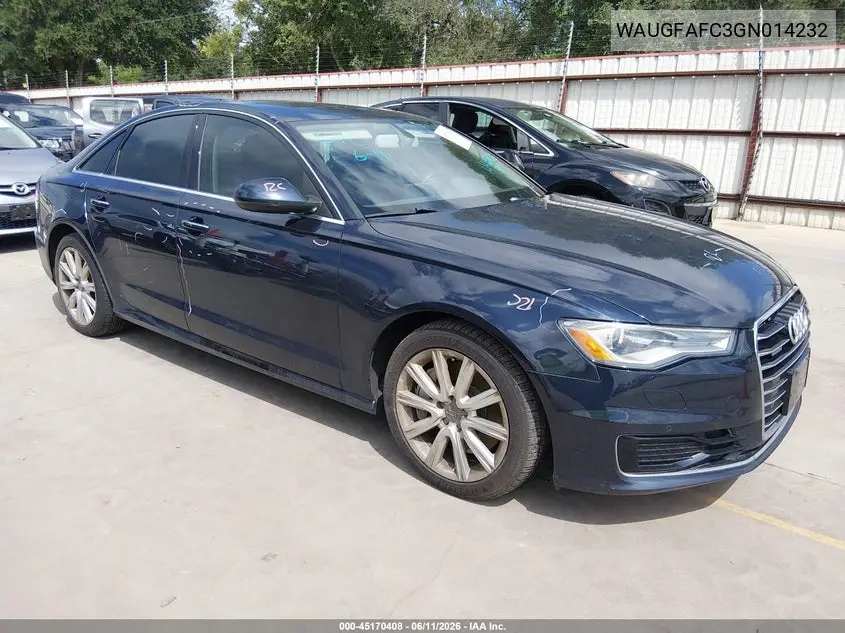 2016 Audi A6 2.0T Premium Plus VIN: WAUGFAFC3GN014232 Lot: 45170408