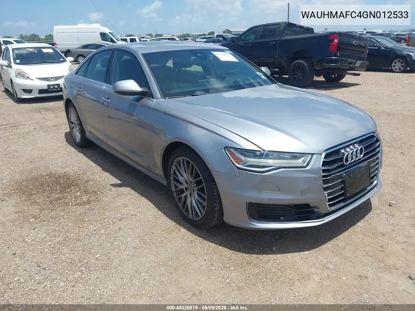 2016 Audi A6 3.0L Tdi Prestige VIN: WAUHMAFC4GN012533 Lot: 45320879