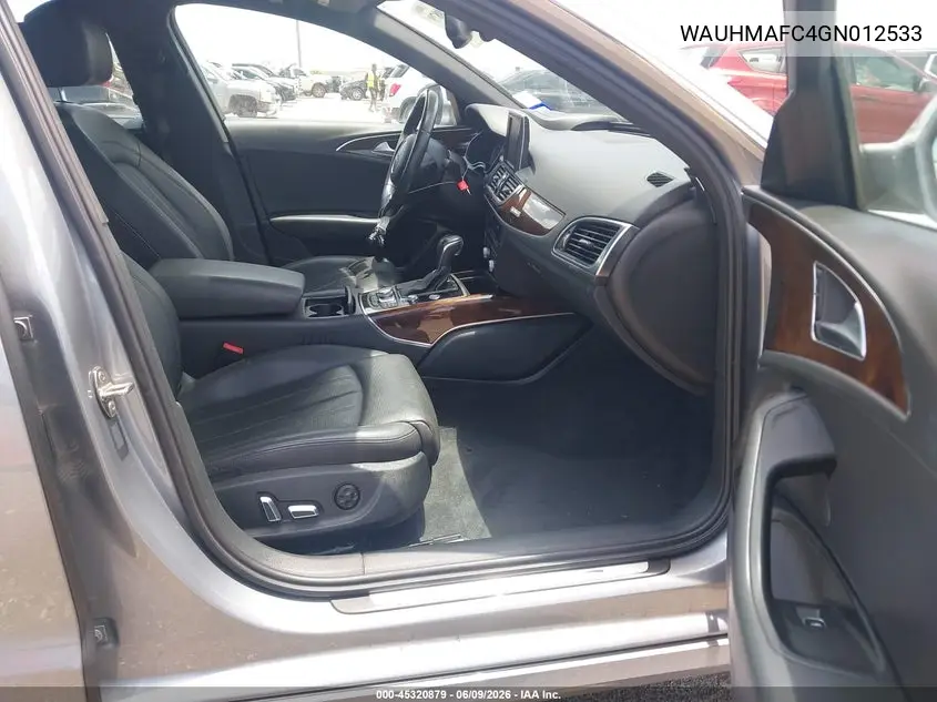 2016 Audi A6 3.0L Tdi Prestige VIN: WAUHMAFC4GN012533 Lot: 45320879