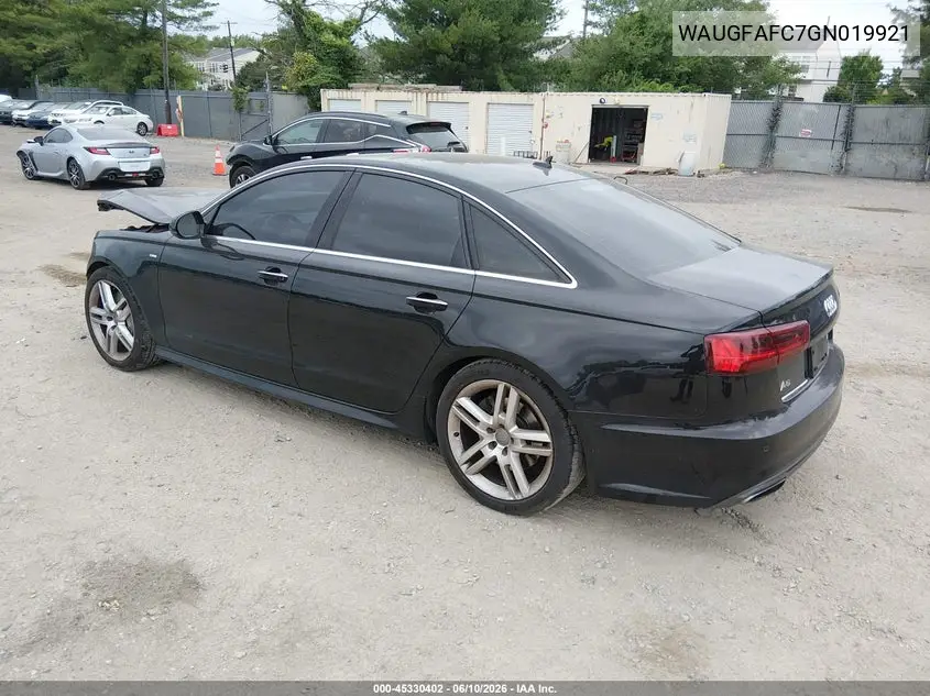 2016 Audi A6 2.0T Premium Plus VIN: WAUGFAFC7GN019921 Lot: 45330402