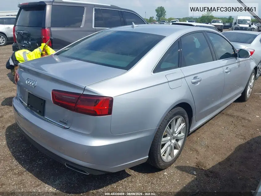 2016 Audi A6 3.0 Tdi Premium Plus VIN: WAUFMAFC3GN084461 Lot: 45330459