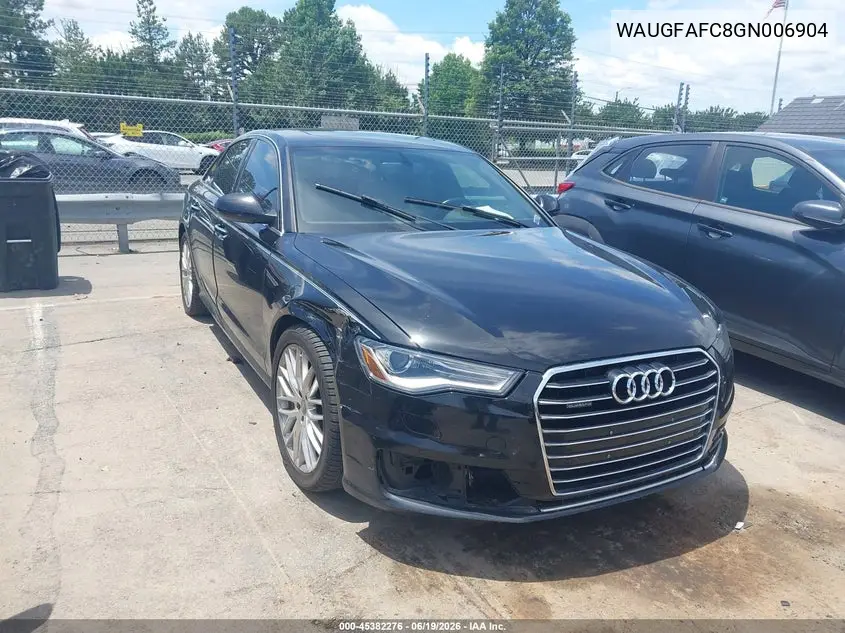 2016 Audi A6 2.0T Premium Plus VIN: WAUGFAFC8GN006904 Lot: 45382276