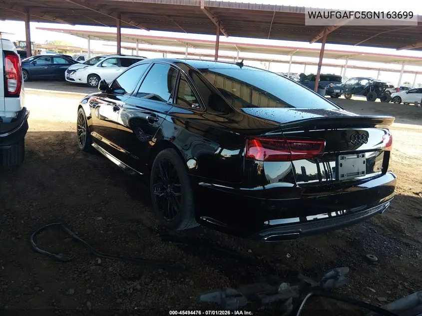 2016 Audi A6 3.0T Premium Plus VIN: WAUFGAFC5GN163699 Lot: 45494476