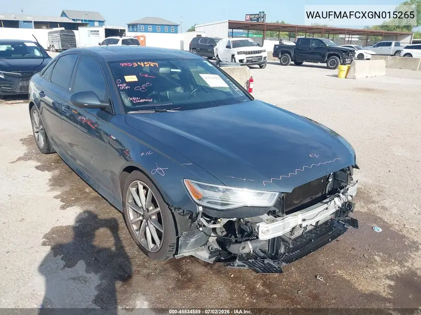 2016 Audi A6 3.0L Tdi Premium Plus VIN: WAUFMAFCXGN015265 Lot: 45534589