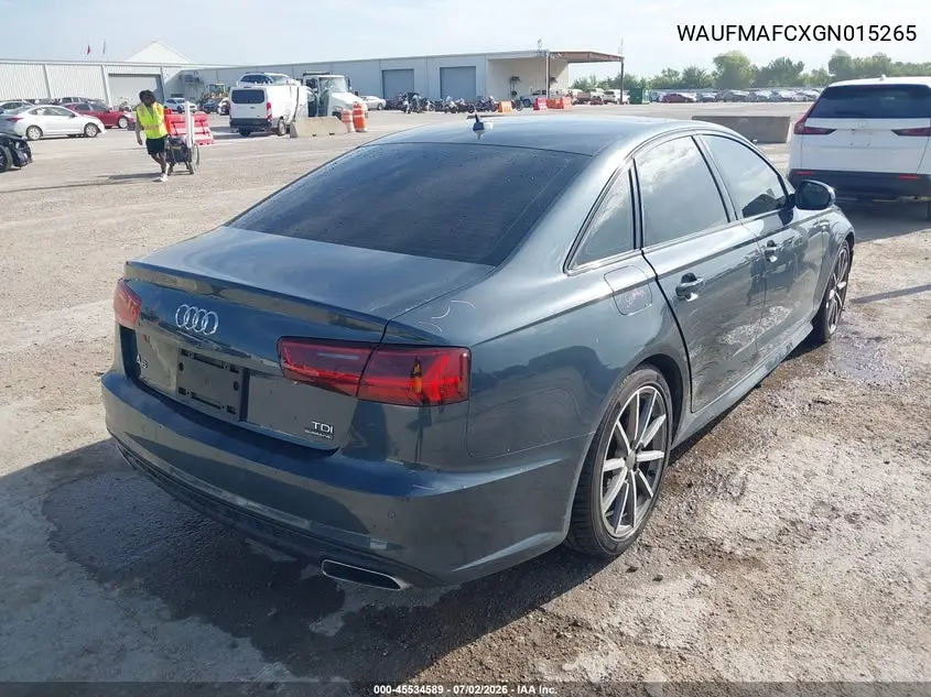 2016 Audi A6 3.0L Tdi Premium Plus VIN: WAUFMAFCXGN015265 Lot: 45534589