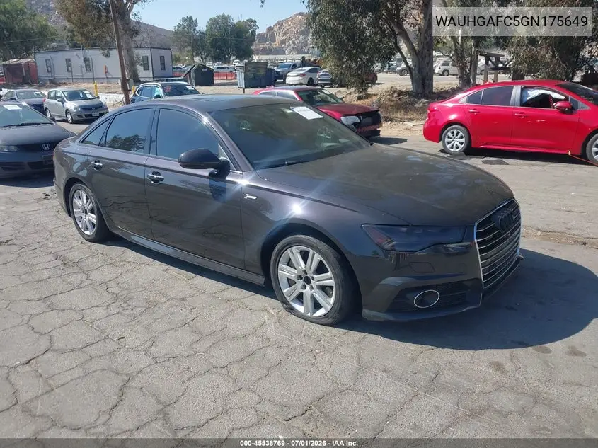 2016 Audi A6 3.0T Prestige VIN: WAUHGAFC5GN175649 Lot: 45538769