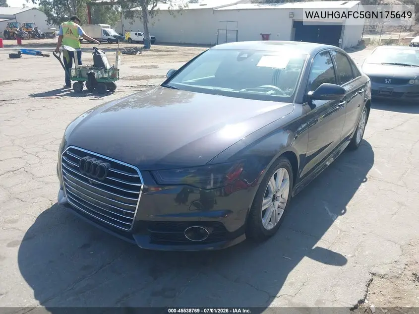 2016 Audi A6 3.0T Prestige VIN: WAUHGAFC5GN175649 Lot: 45538769