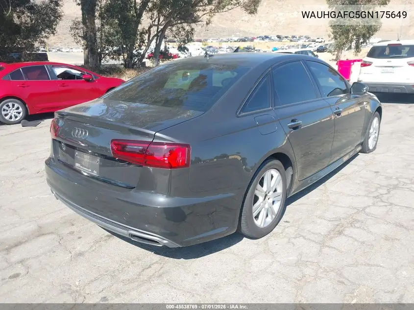2016 Audi A6 3.0T Prestige VIN: WAUHGAFC5GN175649 Lot: 45538769