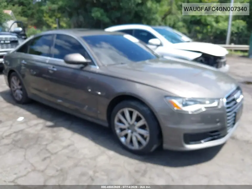 2016 Audi A6 2.0T Premium Plus VIN: WAUGFAFC4GN007340 Lot: 45552609
