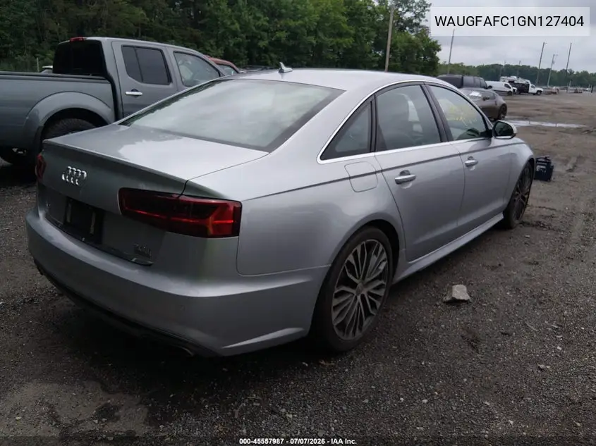 2016 Audi A6 2.0T Premium Plus VIN: WAUGFAFC1GN127404 Lot: 45557987