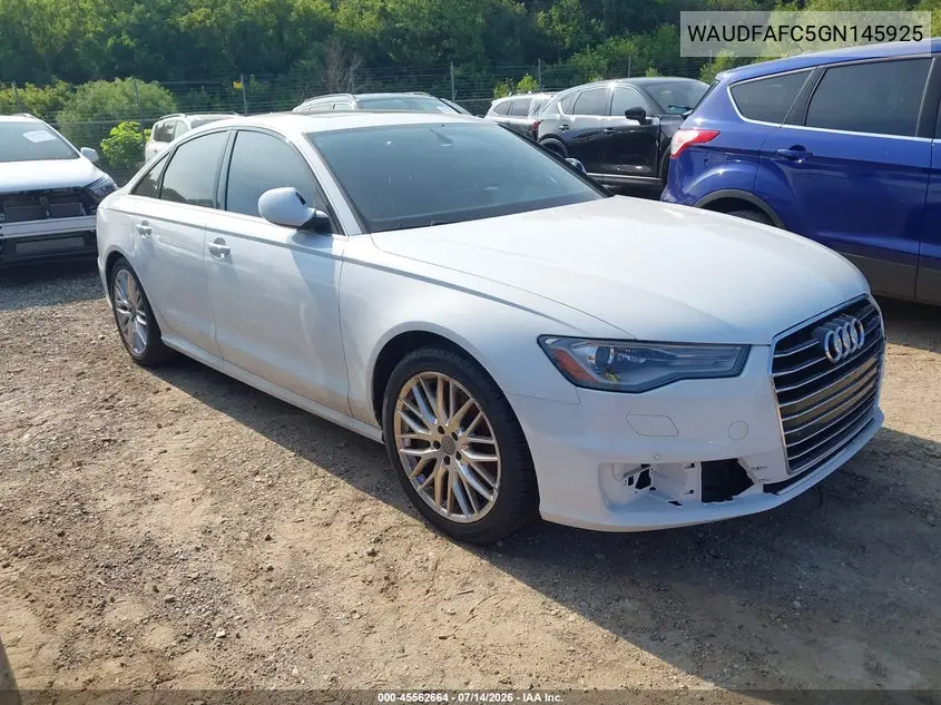 2016 Audi A6 2.0T Premium Plus VIN: WAUDFAFC5GN145925 Lot: 45562664
