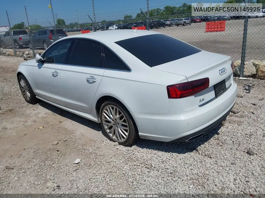 2016 Audi A6 2.0T Premium Plus VIN: WAUDFAFC5GN145925 Lot: 45562664