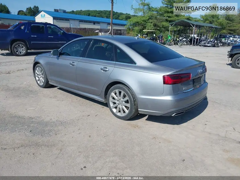 2016 Audi A6 3.0T Premium Plus VIN: WAUFGAFC9GN186869 Lot: 45577479