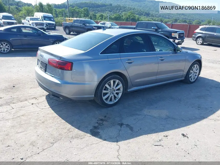 2016 Audi A6 3.0T Premium Plus VIN: WAUFGAFC9GN186869 Lot: 45577479