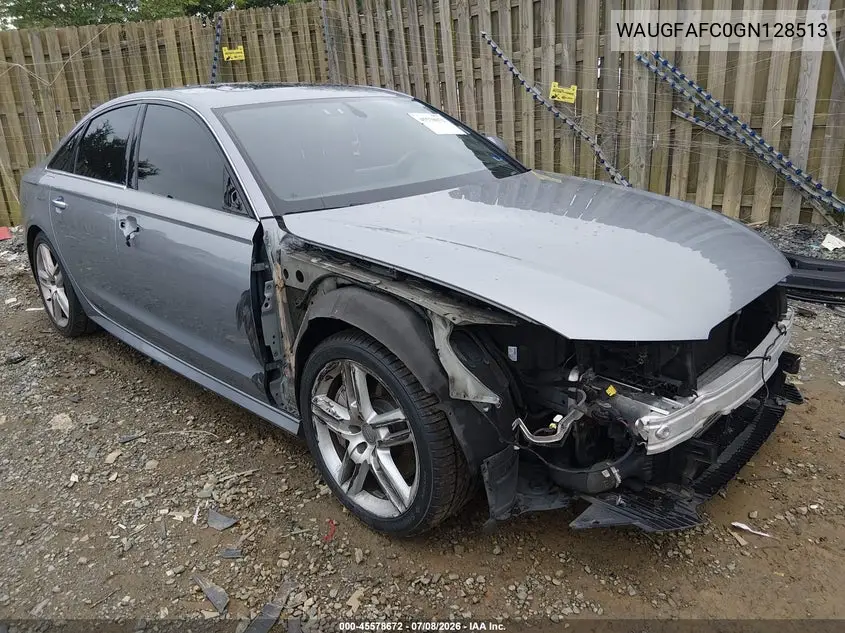 2016 Audi A6 2.0T Premium Plus VIN: WAUGFAFC0GN128513 Lot: 45578672