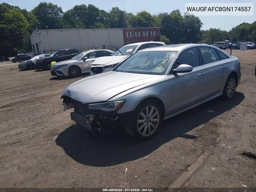 2016 Audi A6 2.0T Premium Plus VIN: WAUGFAFC8GN174557 Lot: 45586324