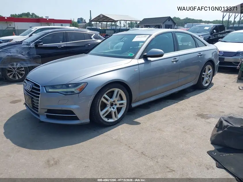 2016 Audi A6 2.0T Premium Plus VIN: WAUGFAFC1GN013371 Lot: 45621206