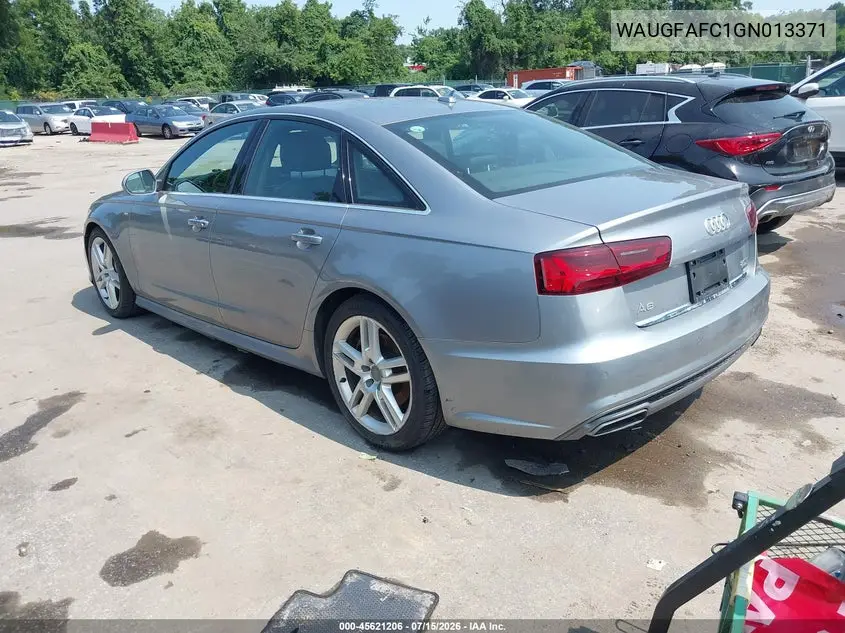 2016 Audi A6 2.0T Premium Plus VIN: WAUGFAFC1GN013371 Lot: 45621206