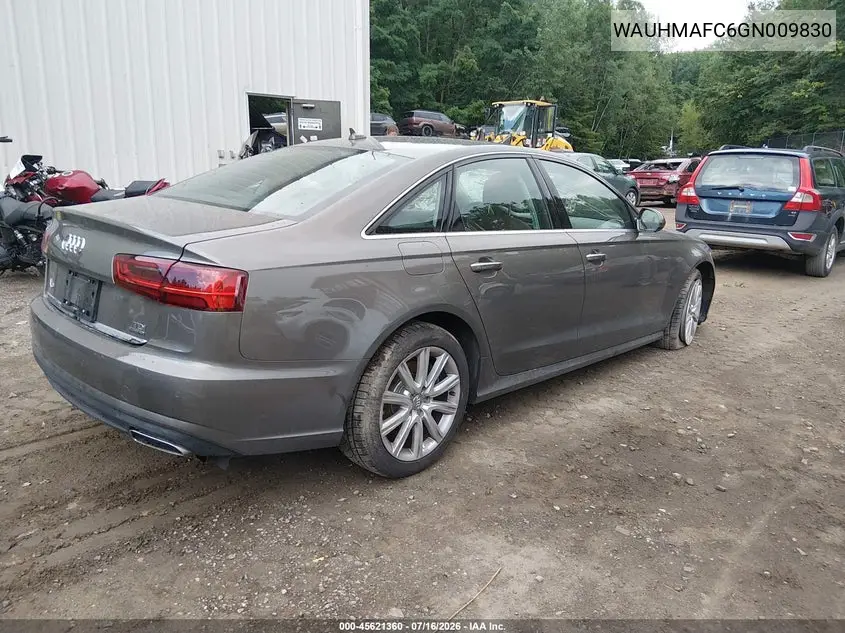 2016 Audi A6 3.0L Tdi Prestige VIN: WAUHMAFC6GN009830 Lot: 45621360