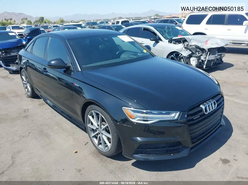 2017 Audi A6 Prestige VIN: WAUH2AFC0HN050185 Lot: 45374348