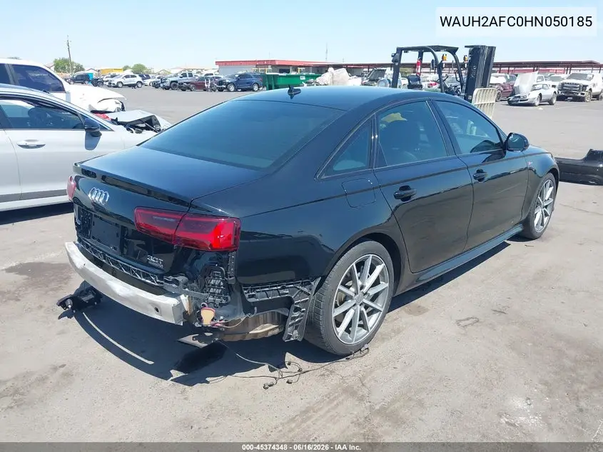 2017 Audi A6 Prestige VIN: WAUH2AFC0HN050185 Lot: 45374348
