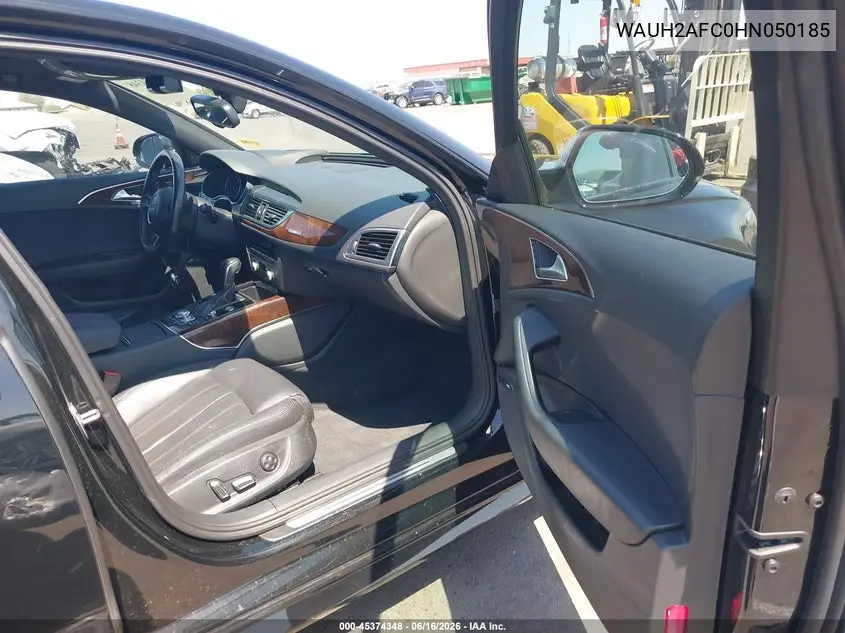 2017 Audi A6 Prestige VIN: WAUH2AFC0HN050185 Lot: 45374348