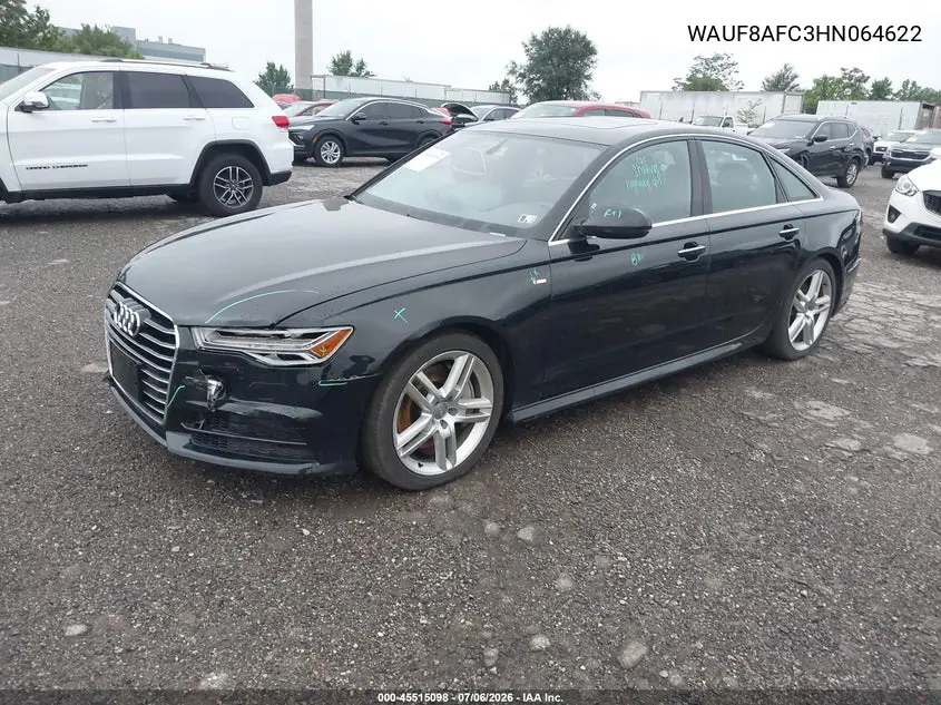 2017 Audi A6 Premium VIN: WAUF8AFC3HN064622 Lot: 45515098