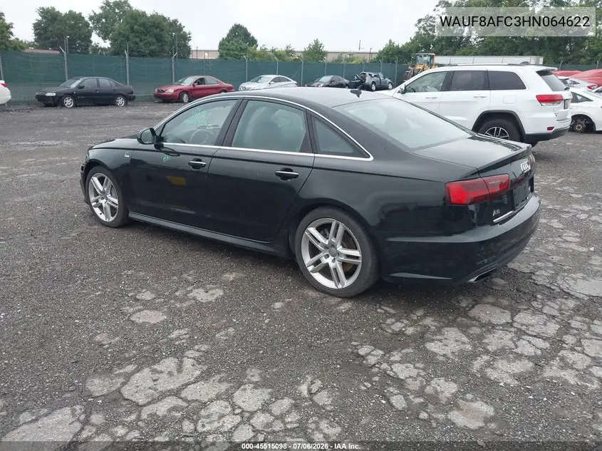 2017 Audi A6 Premium VIN: WAUF8AFC3HN064622 Lot: 45515098