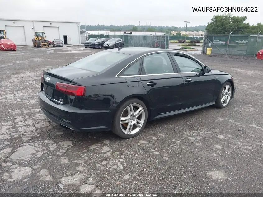 2017 Audi A6 Premium VIN: WAUF8AFC3HN064622 Lot: 45515098