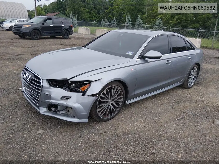 2017 Audi A6 Prestige VIN: WAUH2AFC5HN060582 Lot: 45587570