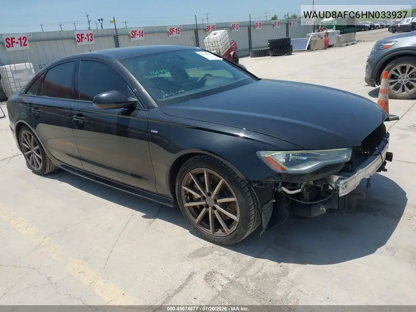 2017 Audi A6 Premium Plus VIN: WAUD8AFC6HN033937 Lot: 45674077