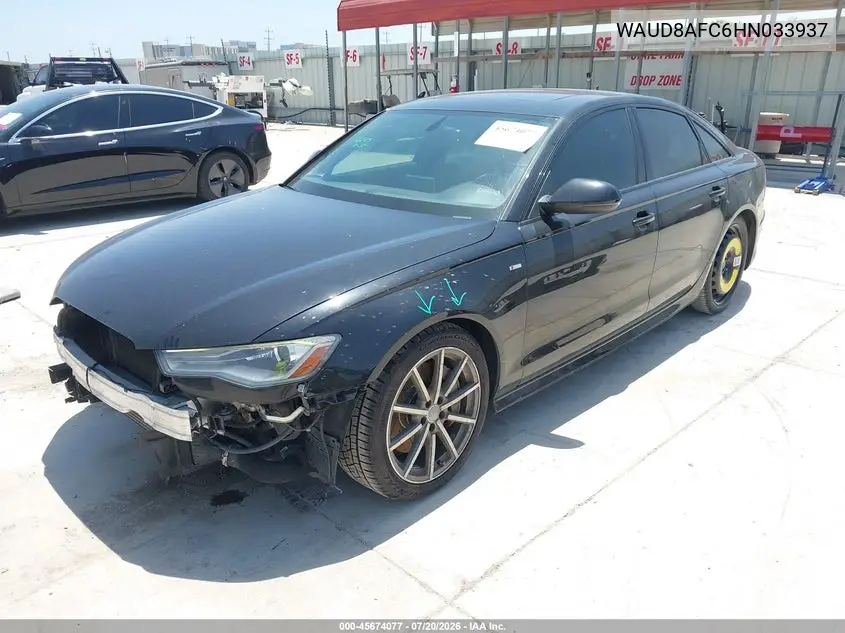 2017 Audi A6 Premium Plus VIN: WAUD8AFC6HN033937 Lot: 45674077