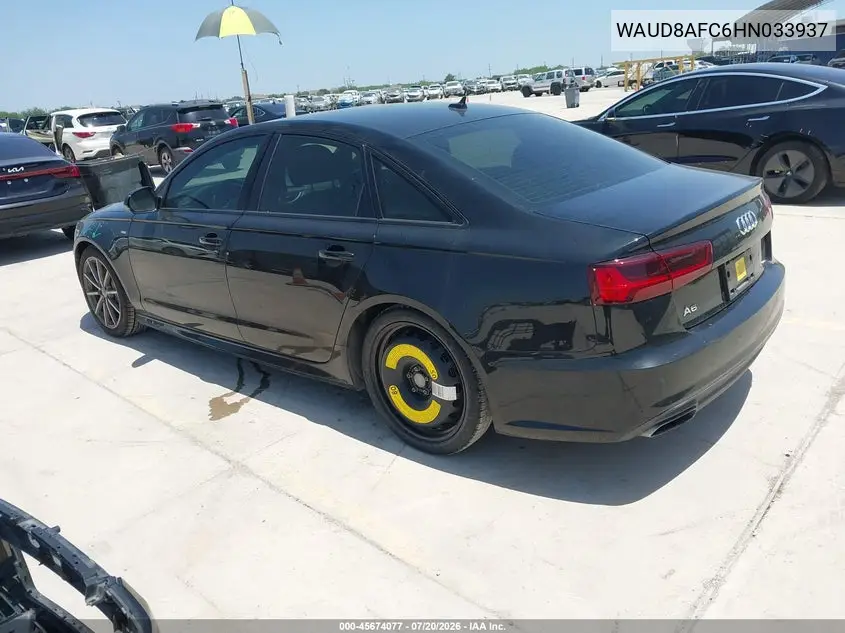 2017 Audi A6 Premium Plus VIN: WAUD8AFC6HN033937 Lot: 45674077