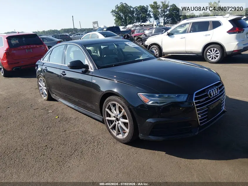2018 Audi A6 2.0T Premium Plus VIN: WAUG8AFC4JN072920 Lot: 45526535